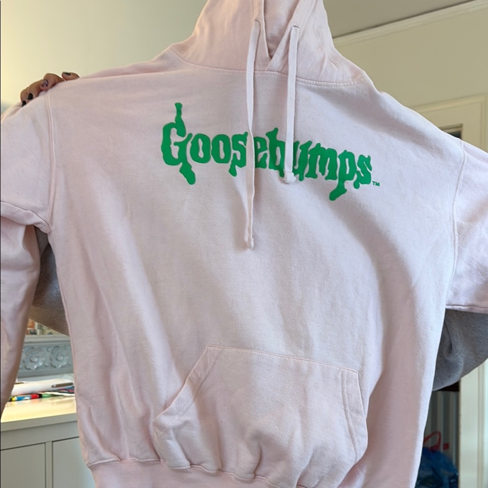 Goosebumps Graphic Pink Hoodie